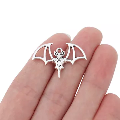£4.79 • Buy 20 X Tibetan Silver Bat Halloween Charms Pendants Beads For Jewellery Making