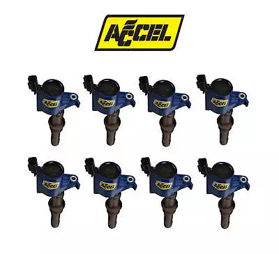 2008-2010 Mustang GT 4.6L Accel SuperCoil Engine Ignition Coils Blue - Set Of 8 • $268.27