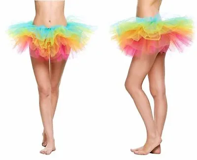 Women Pettiskirt Adult Sexy Skirt Tutu Princess Party Nightclub Mini Dress Lady • £6.98