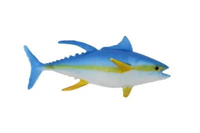 Bluefin Tuna Rubber Fish Realistic Toy Figure Model 2 1/2  CH438 BB109 • $6.89