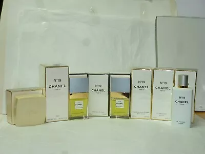 £119.89 • Buy CHANEL N°19 Collection, EDP / Soap / Bath Gel / Lotion / Talc - Sold Separately