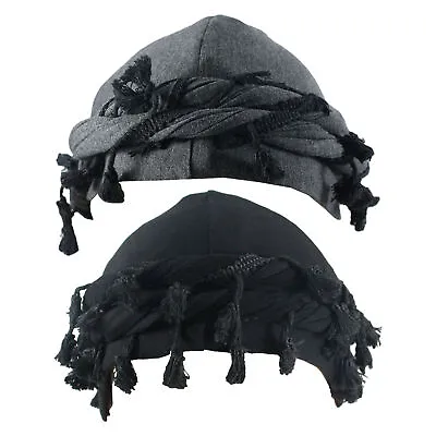 Turban Durag For Men Unisex Satin Silk Lined Elastic Turban Head Wrap Head Scarf • $13.97