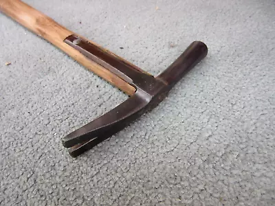 Vintage Strapped Tack Hammer  Claw Crows Foot Upholstery Hand Tools (2) • £19.99