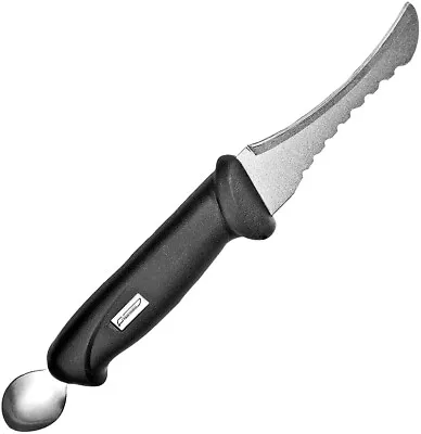 Marttiini Fish Cleaner Black Serrated Stainless Fixed Blade Knife 175019 • $26.85