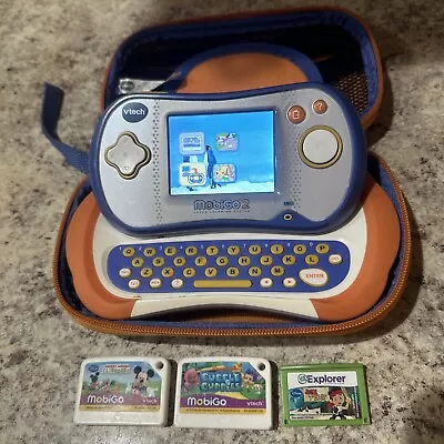 VTech Mobigo 2 Touch Learning System Tested Works no Stylus & 3 Games Included • $42.38