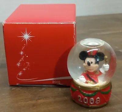 Disney Mickey Mouse 2008 Mini Snow Globe JCPenney With Box Marcher Parade • $6.76