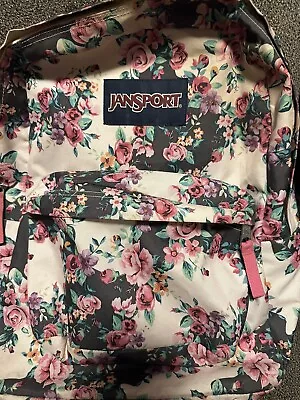 Vintage JanSport SuperBreak Backpack: Floral Print Classic Design • $15