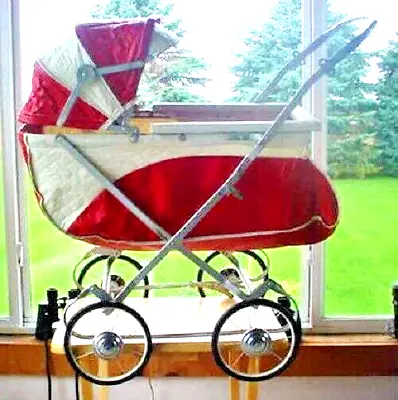 Antique / Vintage Baby Doll Carriagebuggy Pram Stroller - No Makers Name • $19.88
