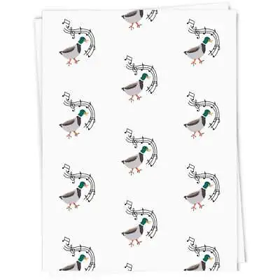 'Musical Dancing Duck' Gift Wrap / Wrapping Paper / Gift Tags (GI040401) • £3.99