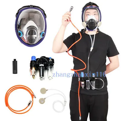 £107.99 • Buy Safety Spray Painting Supplied Air Fed Respirator System 6800 Full Face Gas Mask
