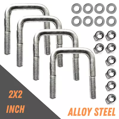 Alloy Steel Zinc Coated U-Bolts For 2x2 ROPS | 1/2” D X 2-1/16” W X 3-1/2” L • $26.99