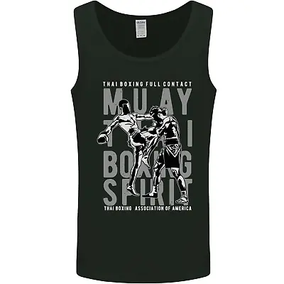 Muay Thai Boxing Spirit MMA Kick Boxing Mens Vest Tank Top • £10.99