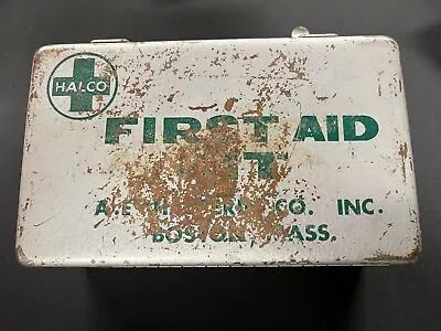 Vintage Halco First Aid Kit A. E. Halperin Co. Boston MA • $19.99