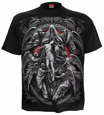 Spiral Direct REAPER'S DOOR T-Shirt/Biker/Goth/Skull/Horror/Angel/Reaper/Top/Tee • £16.99
