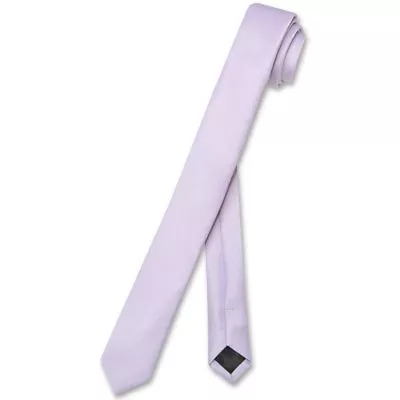 Vesuvio Napoli Narrow NeckTie Solid Color 1.5  Extra Skinny Thin Men's Neck Tie • $8.95