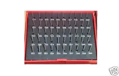 Precision Steel M0 Minus  Pin Gage Sets  0.011-0.060  (-0.0002 ) • $24.99