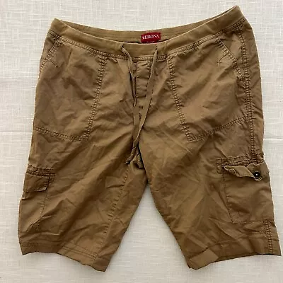 Merona Cargo Shorts Mens Size Large Brown Drawstring • $10.99