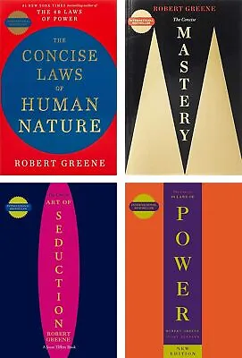 📝 Robert Greene 4 Books Collection Set [CONCISE 48 Laws Power Seduction.... • $22.35