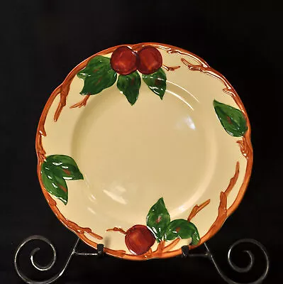 Franciscan Apple Luncheon Plate 9 5/8  Red Green Brown TV Mark HTF 1958-1966 • £28.89