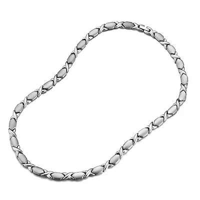 Men's Titanium Steel Necklace With Permanent Magnet Collar • $24.38