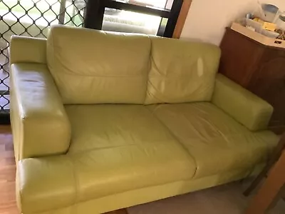 Nick Scali 2-seater Leather Couch Used • $150