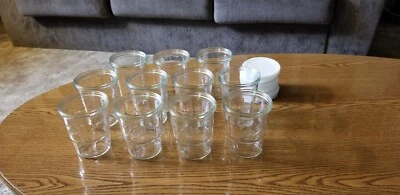 $15 • Buy Ball Freezer Jam Jar 3-3/4  8 Oz Clear Glass W/ Plastic Lids (Set Of 11)