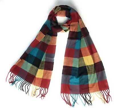 Nice Cashmere Feel Tartan Check Scarf Men's Woman's Scarves Gifts • £9.95