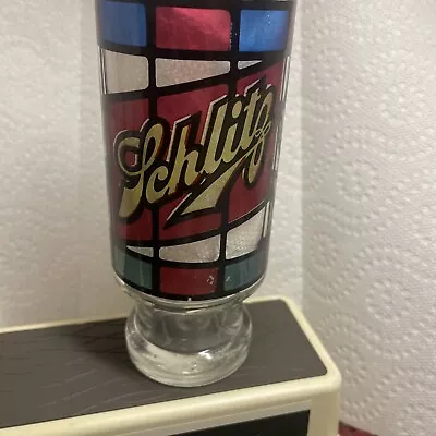 Vintage Stained Glass Schlitz Beer Bar Glasses • $13.54