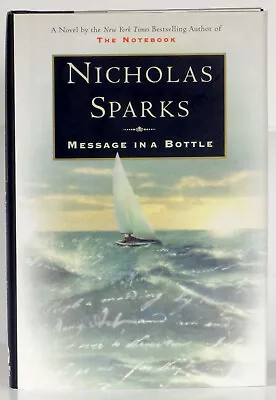 Nicholas Sparks Message In A Bottle 1998 Warner First Edition • $75