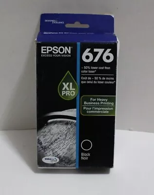 🌟 Exp: 05/2024 Genuine EPSON 676XL Pro Black T676XL120 Ink Cartridge • $33