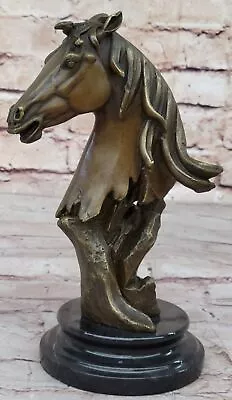 Original Milo Gorgeous Bust Horse Head Bronze Sculpture Art Deco Figure Artwork • $259