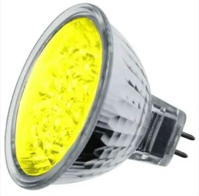 Knightsbridge Mr16 Gu5.3 Yellow 12v 1.8w 21 Led Bulb • £0.99