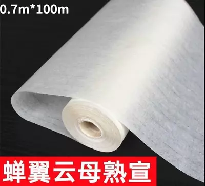 Long Roll White Xuan Paper Calligraphy Brush Painting Long Roll Translucent • $235.64