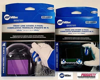 Miller 271319 & 271320 Inside & Outside Cover Lens Plates 5 Packs EA Infinity • $33.95