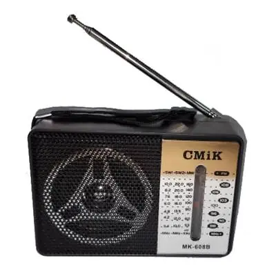 £8.99 • Buy High Sensitivity 4 Band Radio Long Range Portable Radio AM FM SW MW With DC Jack
