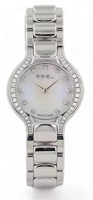 EBEL Beluga Round - Diamond Bezel & Mother Of Pearl Diamond Dial - 27mm - £3500 • £1250