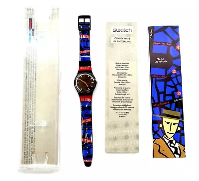 NEW Swatch Watch SUENO MADRILENO GB181 With Case & Madrid Map 1997 By O. Marine • $75.99