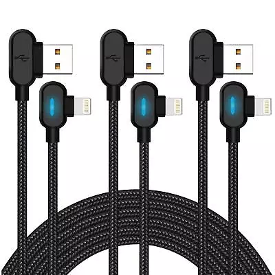 $6.98 • Buy 1X/2X 90 Degree Right Angle USB Charger Cable Cord For IPhone IPod IPad 1M 2M