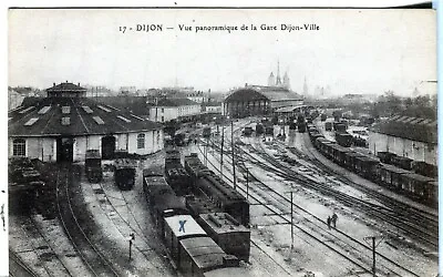 France Dijon - La Gare Dijon-Ville WWI Postcard Mailed Under Cover To VT USA • $1.99