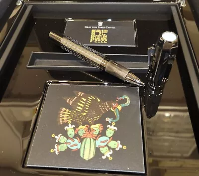 Faber Castell Pen Of The Year 2022 Roller Ball Volcanic Glass/ Turq Ltd 41/125 • $4298.72