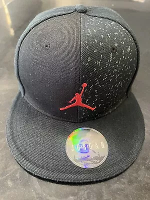 AIR JORDAN Men’s Fitted Hat Cap Black 7 1/4 58cm Very Good Condition • $41.46