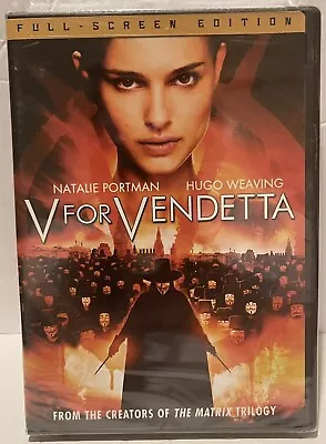 V FOR VENDETTA - Natalie Portman - Hugo Weaving (DVD NEW/SEALED) (B-3) • $6