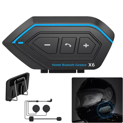 Motorcycle Bluetooth Helmet Headphone Stereo Headset Speaker Mic For Cell Phone • $28.19