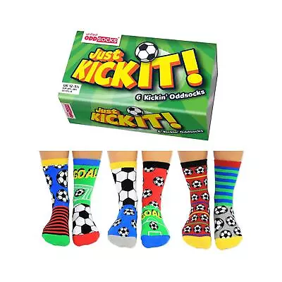 Socks For Kids Just Kick It Mismatched Soccer US 13.5-7 Boys United Oddsocks • $26.49