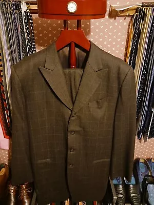 Mens Brown 2 Pcs. Custom 42L Suit • $60