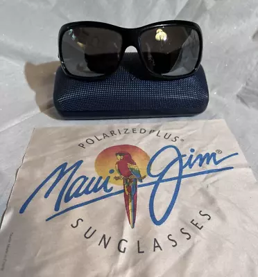 Maui Jim Polarized Sunglasses Palms STG-BG Black W/Case • $59.95