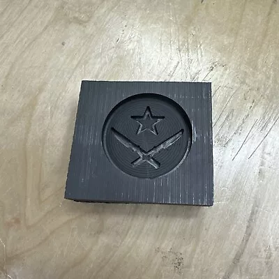 Counter Strike Insignia Coin Graphite  Casting Ingot Mold 2 “ X .3 Inches • $18