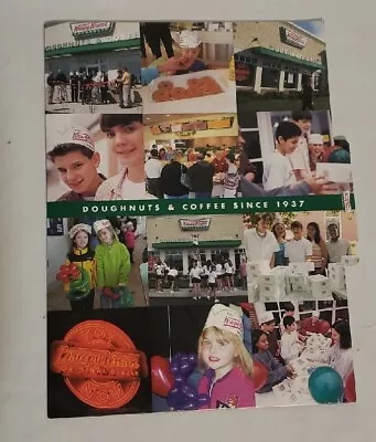 Krispy Kreme Doughnuts & Coffee Since 1937 Folder 2 Pocket RARE! Memorabilia • $9.99