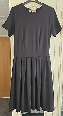 Ladies Size 10 Boutique By Jaeger Skater Style Dress With Pleated Skirt • £12.49