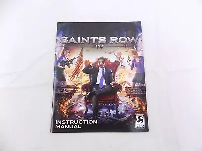 Playstation 3 PS3 Saints Row IV Instruction Manual Only • $4.13